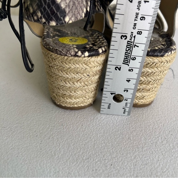 Micheal Michael Kors snake print espadrilles sandals size 5 - Picture 4 of 8